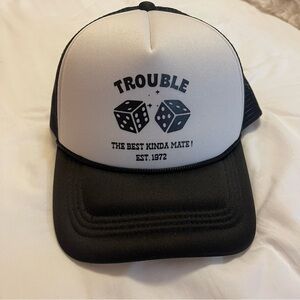 Black and White Trucker Hat